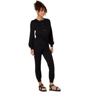 Amazon Essentials Black Crop Jumpsuit Women’s M.
